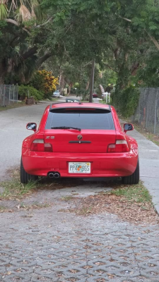 2000 BMW Z3 Coupe in Hell Red over E36 Sand Beige