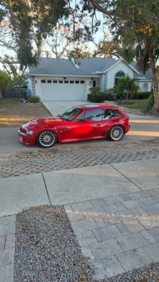 2000 BMW Z3 Coupe in Hell Red over E36 Sand Beige