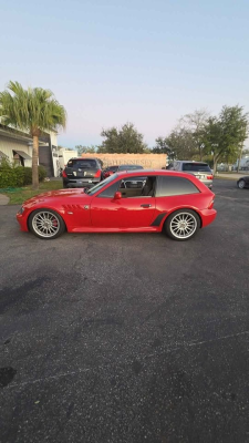 2000 BMW Z3 Coupe in Hell Red over E36 Sand Beige
