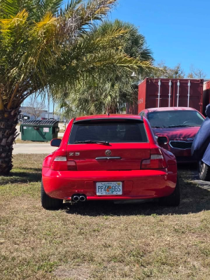 2000 BMW Z3 Coupe in Hell Red over E36 Sand Beige