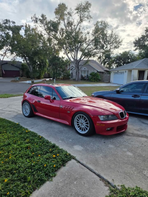 2000 BMW Z3 Coupe in Hell Red over E36 Sand Beige