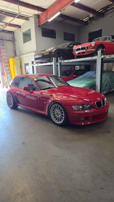 2000 BMW Z3 Coupe in Hell Red over E36 Sand Beige