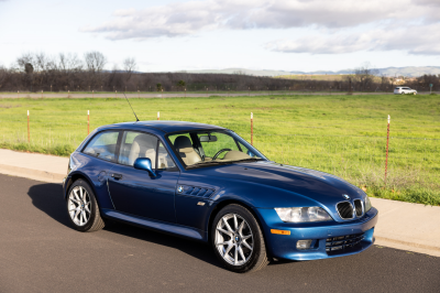 2000 BMW Z3 Coupe in Topaz Blue Metallic over E36 Sand Beige