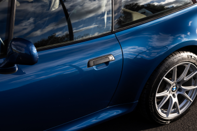 2000 BMW Z3 Coupe in Topaz Blue Metallic over E36 Sand Beige
