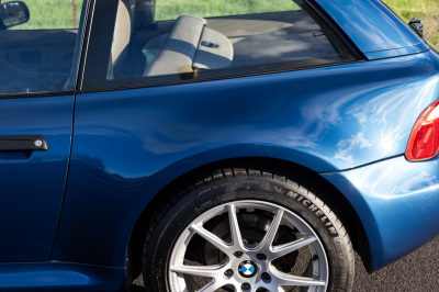 2000 BMW Z3 Coupe in Topaz Blue Metallic over E36 Sand Beige