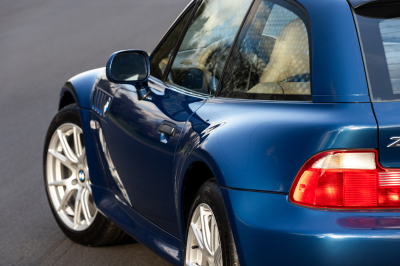 2000 BMW Z3 Coupe in Topaz Blue Metallic over E36 Sand Beige