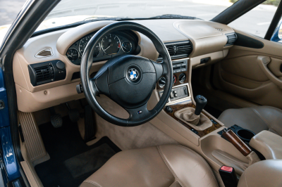2000 BMW Z3 Coupe in Topaz Blue Metallic over E36 Sand Beige