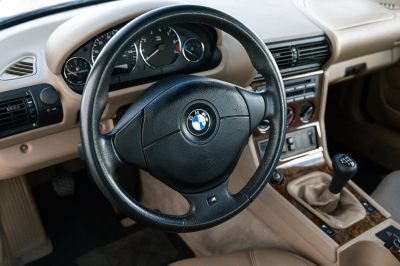 2000 BMW Z3 Coupe in Topaz Blue Metallic over E36 Sand Beige