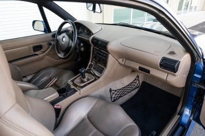 2000 BMW Z3 Coupe in Topaz Blue Metallic over E36 Sand Beige