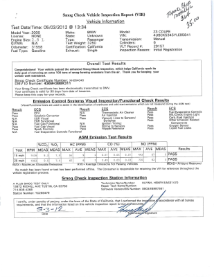 2000 BMW Z3 Coupe in Topaz Blue Metallic over E36 Sand Beige