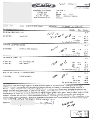 2000 BMW Z3 Coupe in Topaz Blue Metallic over E36 Sand Beige