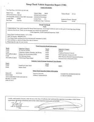 2000 BMW Z3 Coupe in Topaz Blue Metallic over E36 Sand Beige