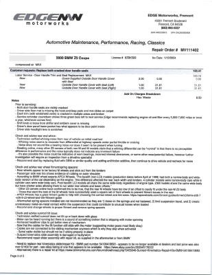 2000 BMW Z3 Coupe in Topaz Blue Metallic over E36 Sand Beige