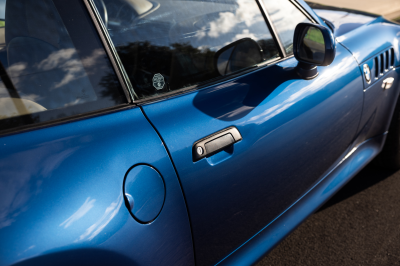 2000 BMW Z3 Coupe in Topaz Blue Metallic over E36 Sand Beige