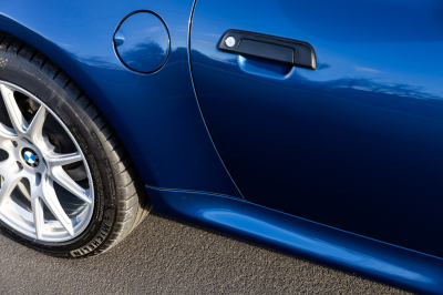 2000 BMW Z3 Coupe in Topaz Blue Metallic over E36 Sand Beige