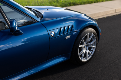 2000 BMW Z3 Coupe in Topaz Blue Metallic over E36 Sand Beige
