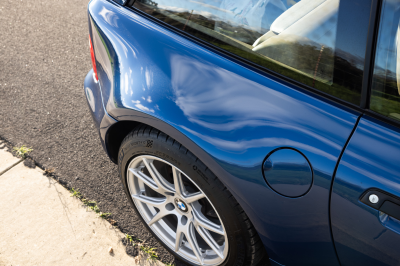 2000 BMW Z3 Coupe in Topaz Blue Metallic over E36 Sand Beige