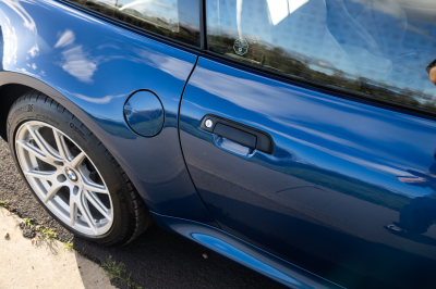 2000 BMW Z3 Coupe in Topaz Blue Metallic over E36 Sand Beige