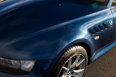 2000 BMW Z3 Coupe in Topaz Blue Metallic over E36 Sand Beige