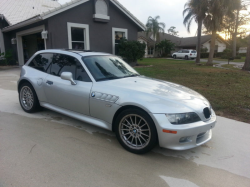 2000 BMW Z3 Coupe in Titanium Silver Metallic over Black