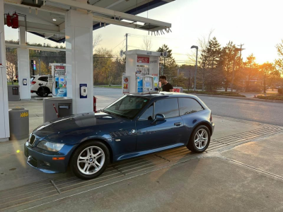 2000 BMW Z3 Coupe in Topaz Blue Metallic over Black