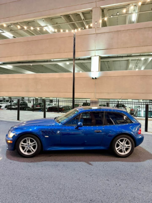 2000 BMW Z3 Coupe in Topaz Blue Metallic over Black