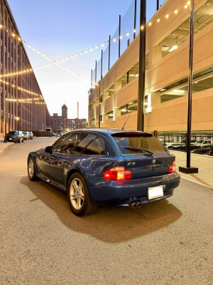 2000 BMW Z3 Coupe in Topaz Blue Metallic over Black
