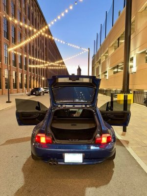 2000 BMW Z3 Coupe in Topaz Blue Metallic over Black