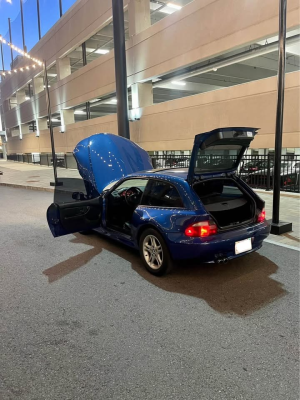 2000 BMW Z3 Coupe in Topaz Blue Metallic over Black