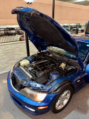 2000 BMW Z3 Coupe in Topaz Blue Metallic over Black