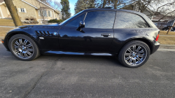 1999 BMW Z3 Coupe in Cosmos Black Metallic over Black