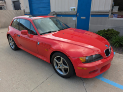 1999 BMW Z3 Coupe in Hell Red over Black