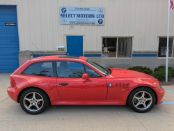 1999 BMW Z3 Coupe in Hell Red over Black