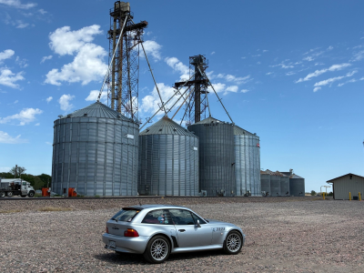 1999 BMW Z3 Coupe in Arctic Silver Metallic over Tanin Red