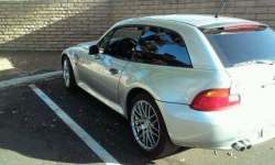 1999 BMW Z3 Coupe in Arctic Silver Metallic over Black