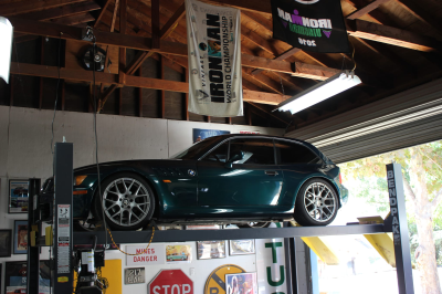 1999 BMW Z3 Coupe in Boston Green Metallic over E36 Sand Beige