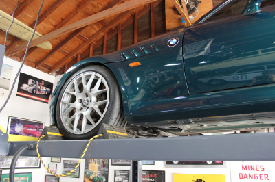 1999 BMW Z3 Coupe in Boston Green Metallic over E36 Sand Beige