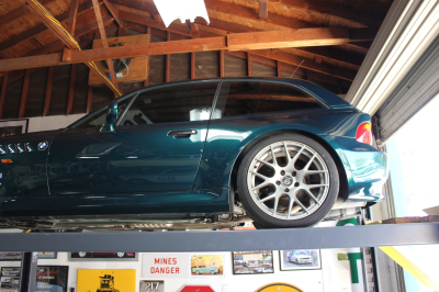 1999 BMW Z3 Coupe in Boston Green Metallic over E36 Sand Beige