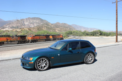 1999 BMW Z3 Coupe in Boston Green Metallic over E36 Sand Beige