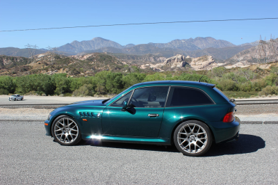 1999 BMW Z3 Coupe in Boston Green Metallic over E36 Sand Beige