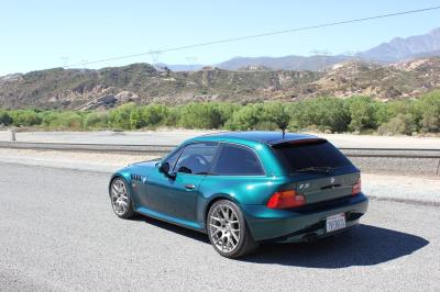 1999 BMW Z3 Coupe in Boston Green Metallic over E36 Sand Beige
