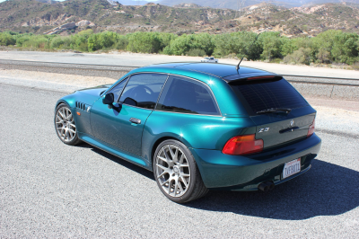 1999 BMW Z3 Coupe in Boston Green Metallic over E36 Sand Beige