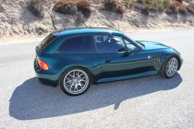 1999 BMW Z3 Coupe in Boston Green Metallic over E36 Sand Beige