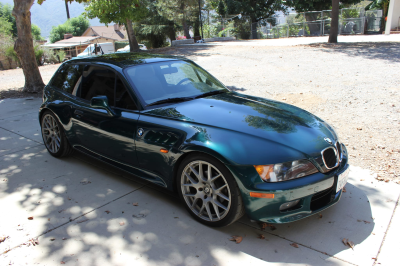 1999 BMW Z3 Coupe in Boston Green Metallic over E36 Sand Beige