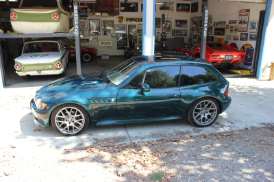 1999 BMW Z3 Coupe in Boston Green Metallic over E36 Sand Beige