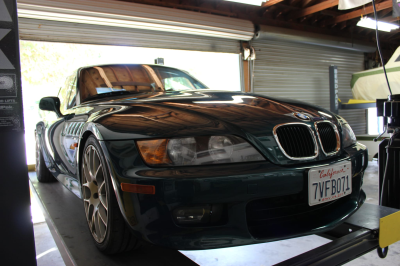 1999 BMW Z3 Coupe in Boston Green Metallic over E36 Sand Beige