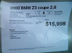 2000 BMW Z3 Coupe in Jet Black 2 over Black