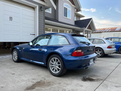 2000 BMW Z3 Coupe in Topaz Blue Metallic over E36 Sand Beige