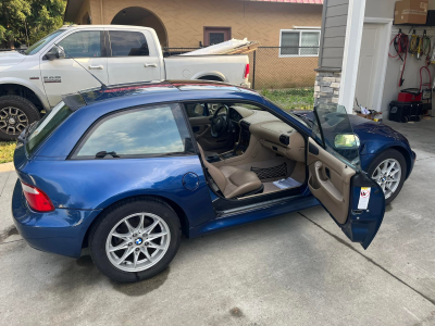 2000 BMW Z3 Coupe in Topaz Blue Metallic over E36 Sand Beige