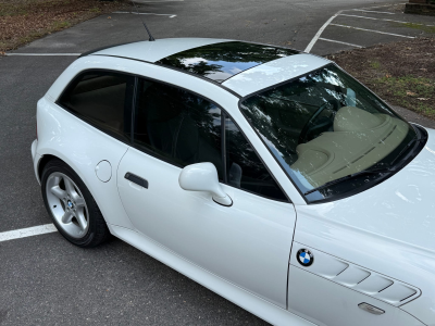 2000 BMW Z3 Coupe in Alpine White 3 over E36 Sand Beige